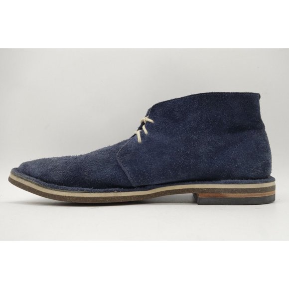 Cole Haan Navy Blue Distressed Suede Lace Up Chukka Ankle Boots Men\'s 9 M main image 6